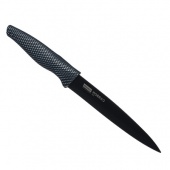 нож кухонный универсальный 12,7см, нерж сталь с антиналипающим покрытием, satoshi карбон/144