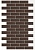 фасадное декоративное покрытие амк коричневый 303/кирпич/9м2