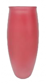 ваза радуга 230мм розовый матовый/8