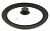 крышка с ручкой стеклянная с силикон/обод на 3 размера 24-26-28 черная