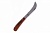 нож садовый складной изогнутое лезвие деревянная рукоятка 170мм grandy