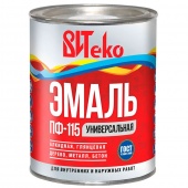 эмаль алкидная пф-115 "витеко" коричневая 0.8 кг/14/