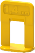 зажим свп "ворота"1,4мм желтый 100шт (15шт/30шт/60шт) (559-1100)