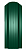 евроштакетник люкс 0,45 - зеленый мох ral6005 одностр. окр. - 2 м*